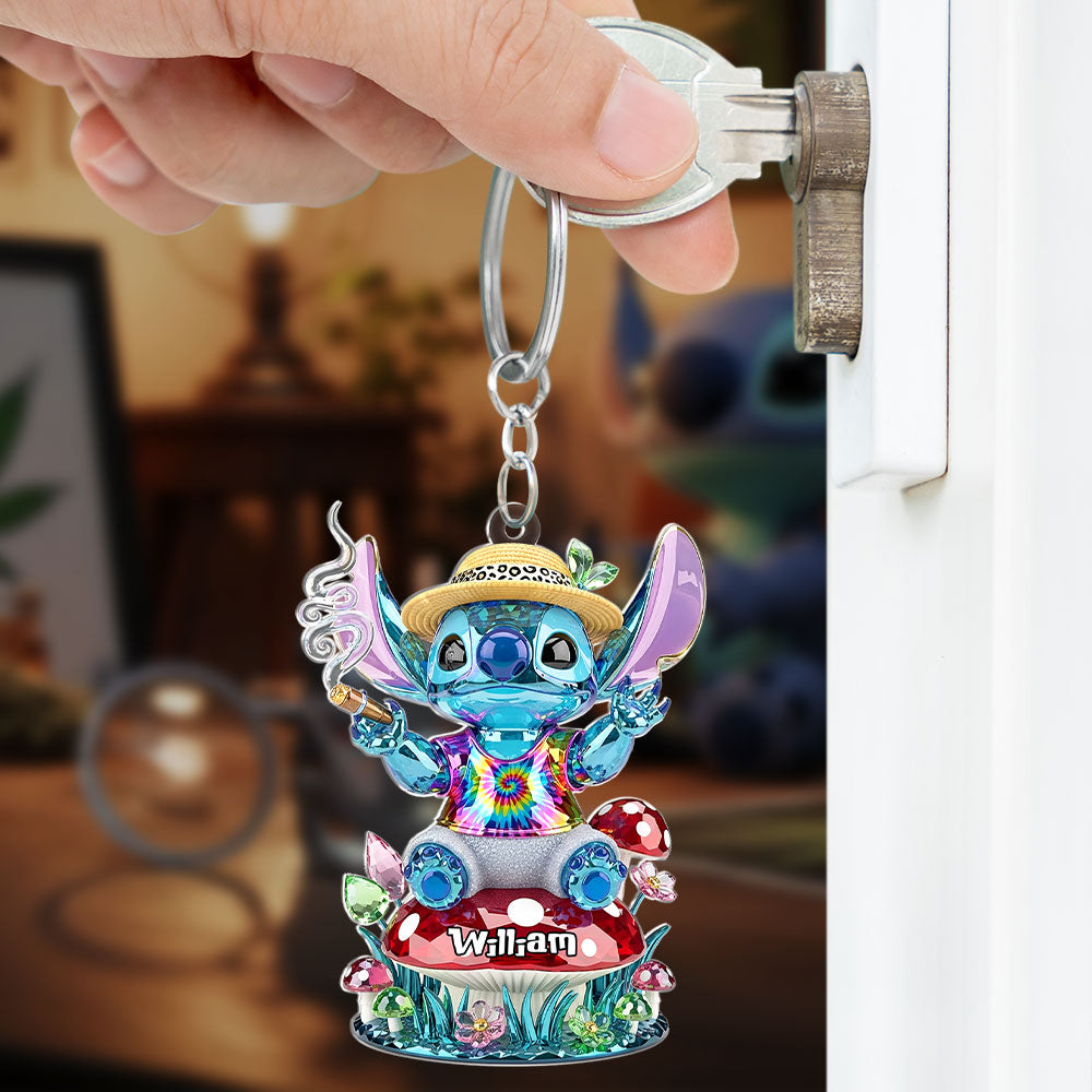 “Embrace your inner movie monster!” - Smoking Monster Keychain - Personalized Gift for Movie Lovers Keychains PopCulturePrints