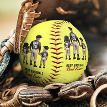 Load image into Gallery viewer, I Caught The Best Dad - Personalized Baseball for Father&#39;s Day Baseball, Softball PopCulturePrints
