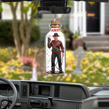 Load image into Gallery viewer, Embrace the Dark - Creepy Killer Car Ornament - Personalized Gift for Horror Movie Fans Ornament PopCulturePrints
