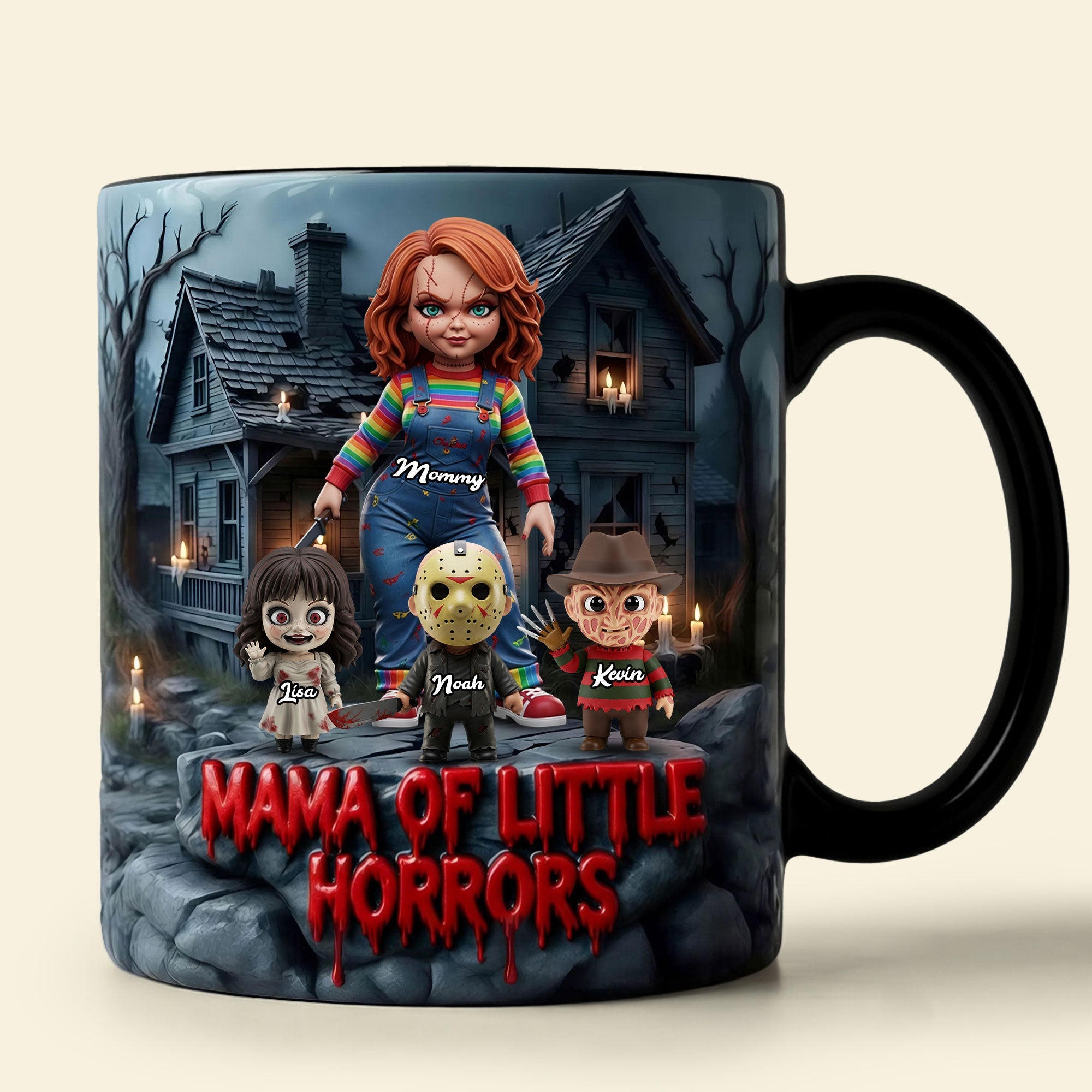 Mama Of Little Horrors - Personalized Magic Mug for Mom Coffee Mug PopCulturePrints