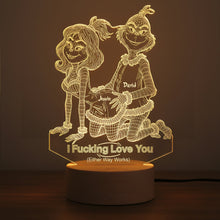 Load image into Gallery viewer, Light Up Your Love: Funny Couple LED Light - Personalized Gift for Couples Led Night Light PopCulturePrints
