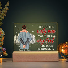 Load image into Gallery viewer, Personalized LED Light for Couples - You're The Only One Led Night Light PopCulturePrints
