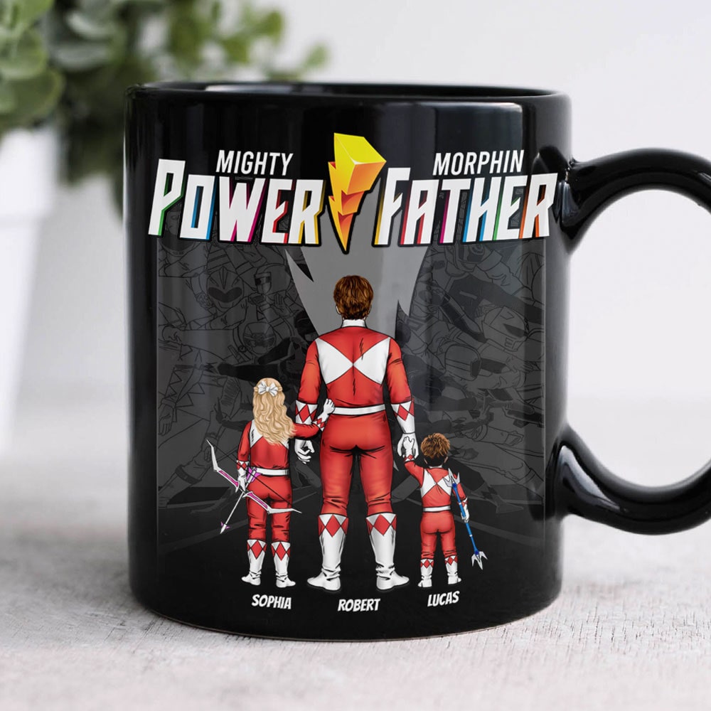 Personalized Mighty Morphin Power Father Mug Coffee Mug PopCulturePrints