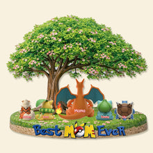Load image into Gallery viewer, Best Mom Ever - Personalized Monster Adventure Acrylic Plaque for Mom and Kids Shaped Plaques PopCulturePrints
