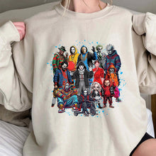 Load image into Gallery viewer, Spooky Squad: Horror Movie Characters Shirt
