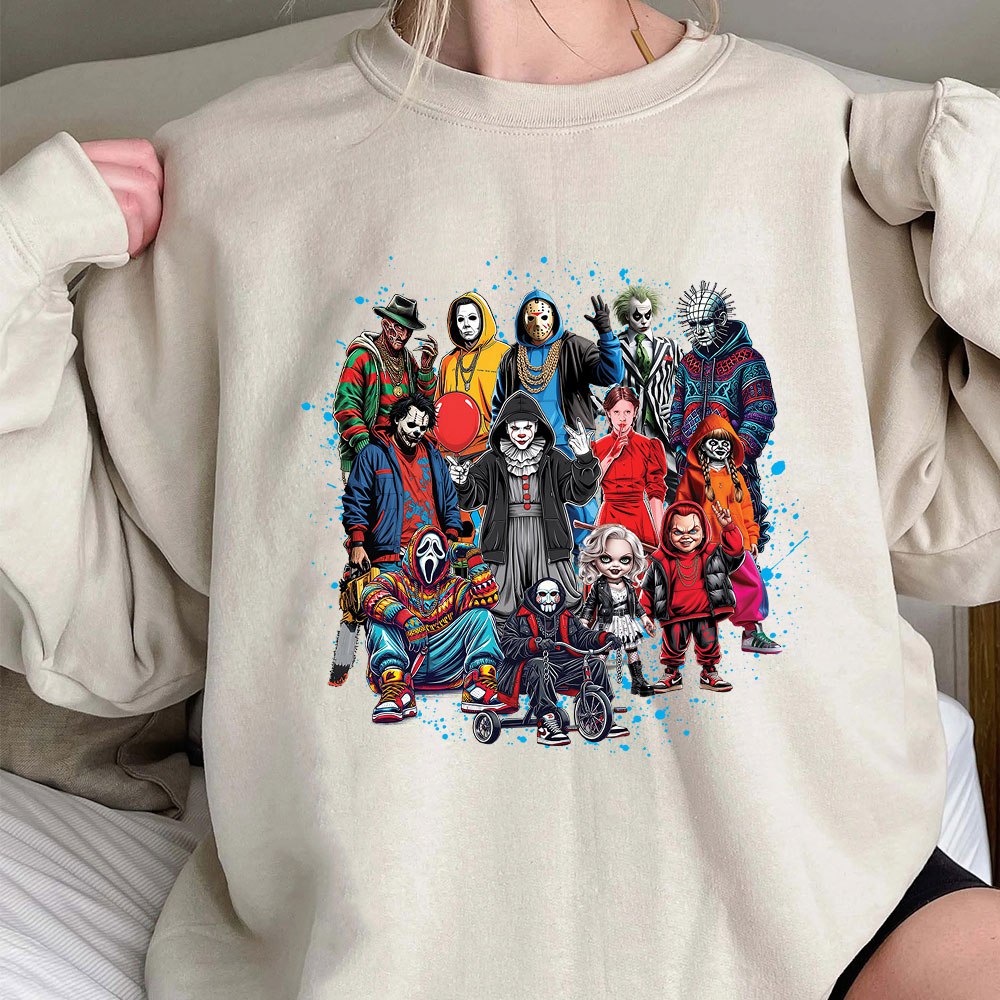 Spooky Squad: Horror Movie Characters Shirt