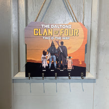 Load image into Gallery viewer, Family Theme Personalized Wood Key Hanger Wood Sign PopCulturePrints
