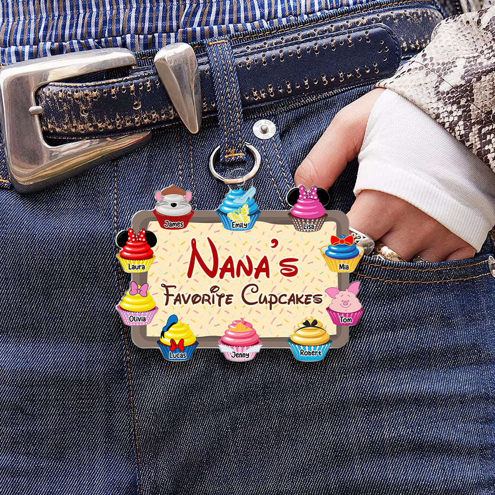 Nana's Sweet Treats Keychain - Personalized Gift for Grandma Keychains PopCulturePrints