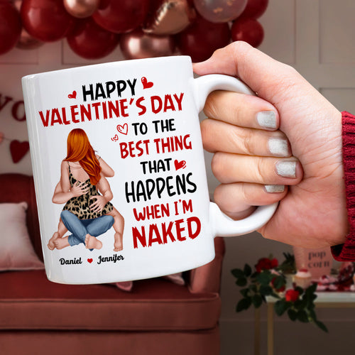 Personalized Couple Mug - Happy Valentine's Day Gift Coffee Mug PopCulturePrints