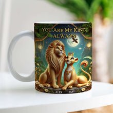 Load image into Gallery viewer, Personalized King &amp; Queen Coffee Mug for Couples Coffee Mug PopCulturePrints
