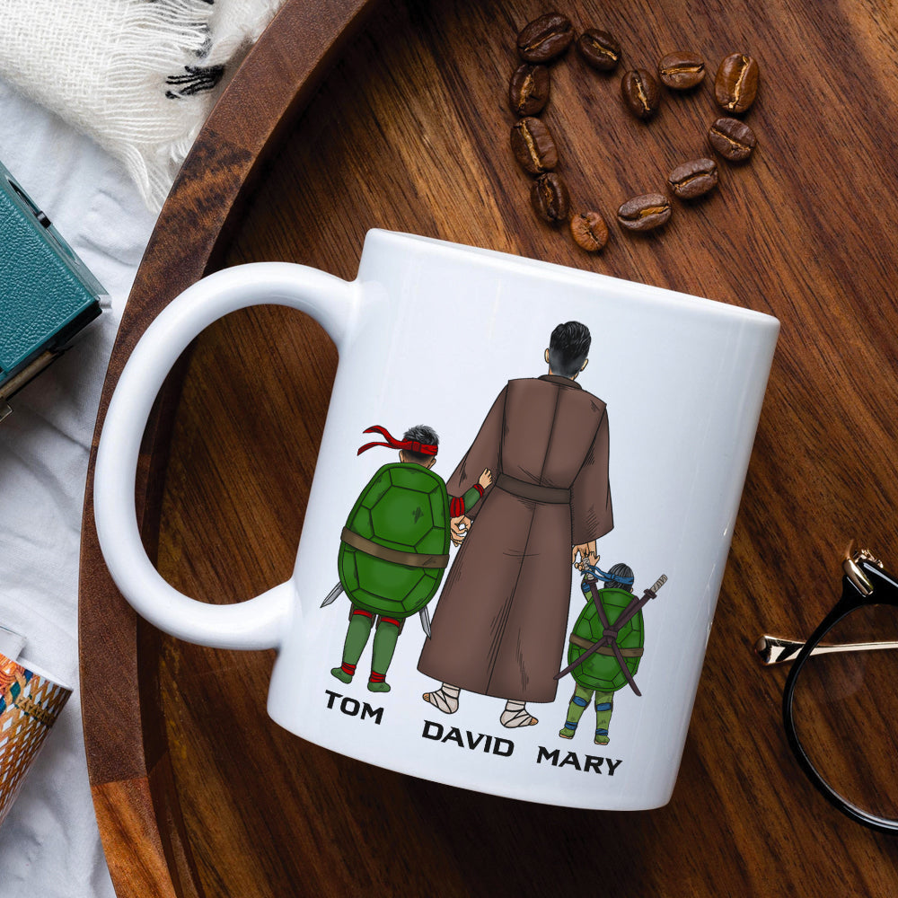 Custom Best Master Splinter Dad Mug - Personalized Gift for Fathers Coffee Mug PopCulturePrints