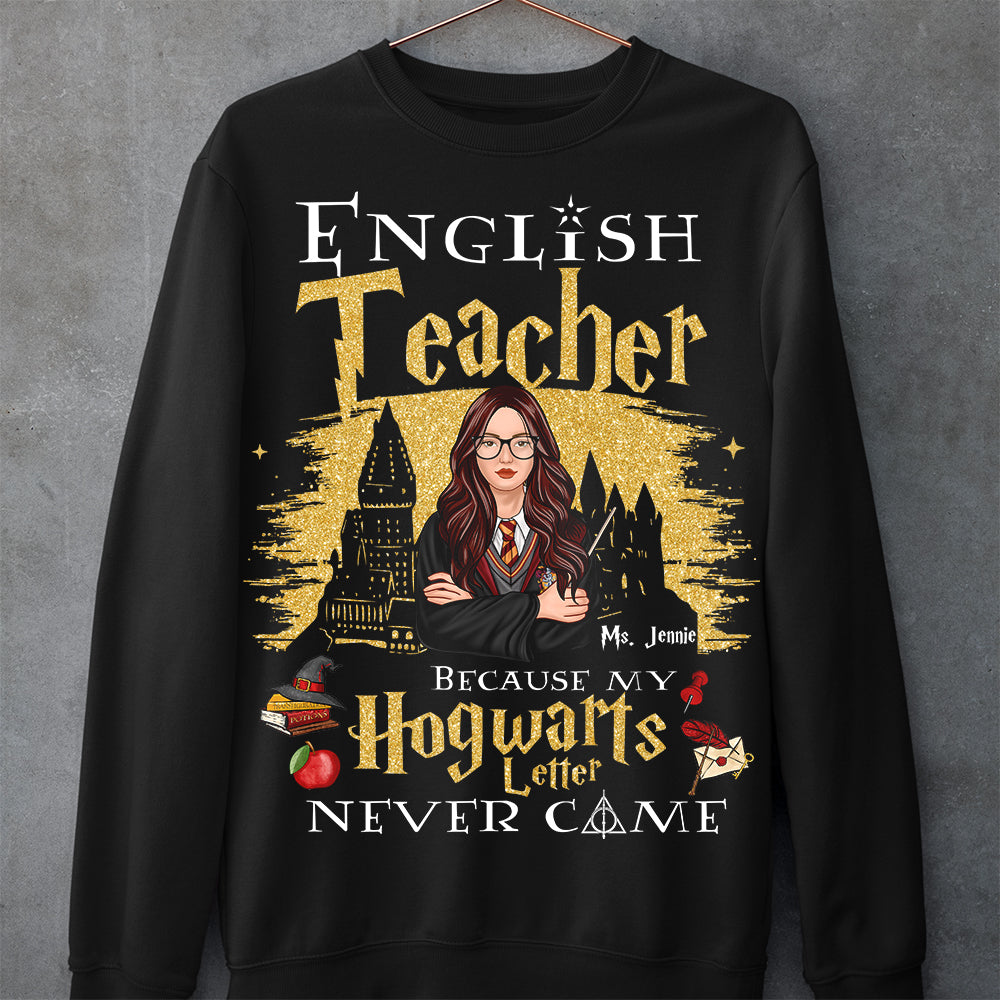 Personalized English Teacher Hoodie - Hogwarts Inspired Design