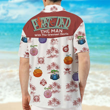 Load image into Gallery viewer, Pirate Dad Hawaiian Shirt with Devil Fruits Design Hawaiian Shirts PopCulturePrints
