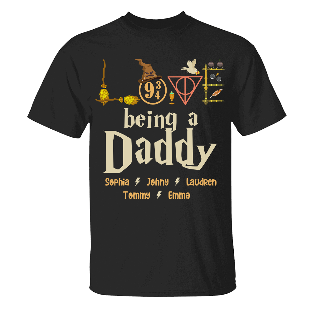 Custom Harry Potter Father's Day T-Shirt - Being a Daddy