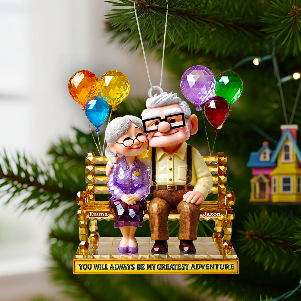 You Will Always Be My Greatest Adventure - Personalized Christmas Ornament for Couples Ornament PopCulturePrints