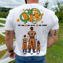 Load image into Gallery viewer, “The Man, The Myth, The Legend” – Dragon Dad Shirt - Personalized Gift for Dad, Grandpa and More Shirts PopCulturePrints
