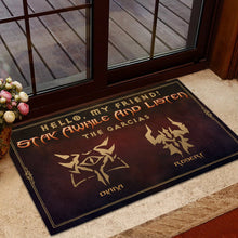 Load image into Gallery viewer, Customizable Fantasy Welcome Doormat - Gaming Theme Doormat PopCulturePrints
