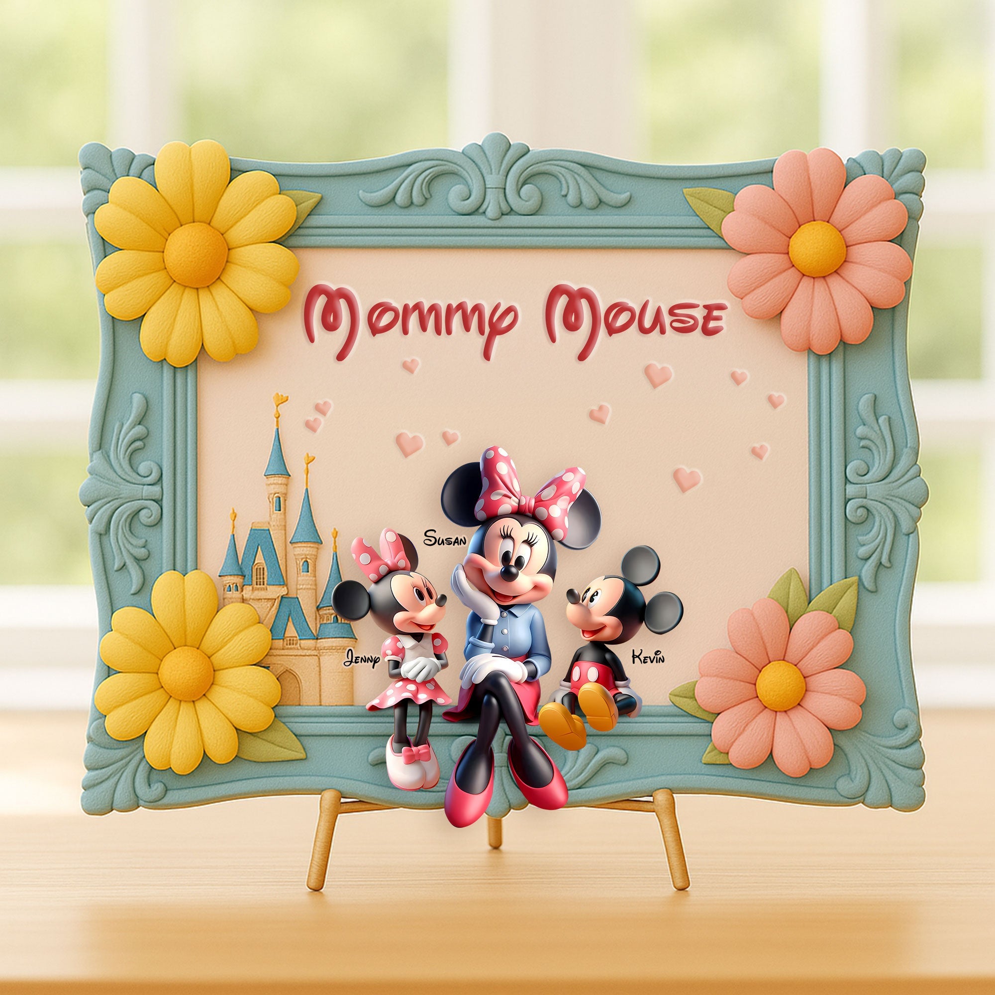 Mommy Mouse: A Magical Reminder of Love - Personalized Wood Sign for Mom & Grandma Wood Sign PopCulturePrints
