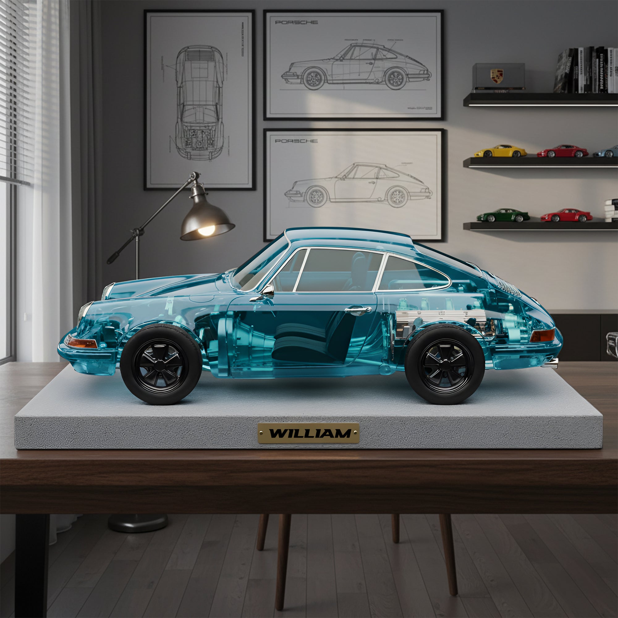 “Rev Up Your Passion!” – Sport Car Anatomy Acrylic Plaque - Personalized Gift for Car Enthusiasts Shaped Plaques PopCulturePrints