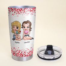 Load image into Gallery viewer, Personalized Bestie Tumbler - Funny Friendship Gift Tumbler Cup PopCulturePrints
