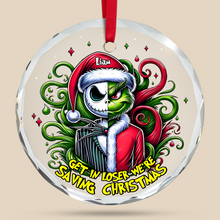 Load image into Gallery viewer, Personalized Christmas Ornament for Movie Fans - Jack and Grinch Design
