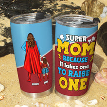 Load image into Gallery viewer, Super Mom Personalized Tumbler - Custom Gift for Mother&#39;s Day Tumbler Cup PopCulturePrints
