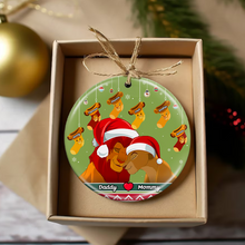 Load image into Gallery viewer, Customized Family Christmas Ornament - Lion King Theme Ornament PopCulturePrints
