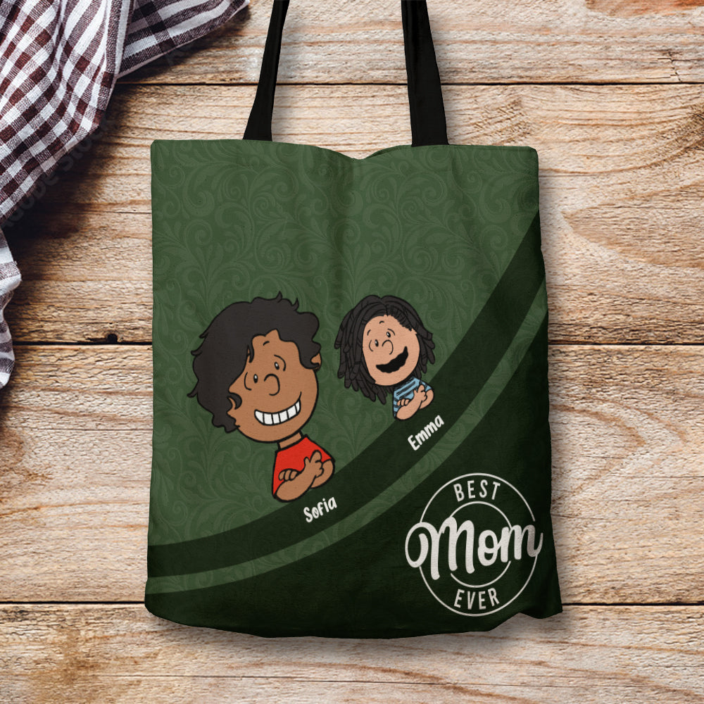 Personalized Best Mom Ever Tote Bag Tote Bag PopCulturePrints