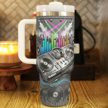 Load image into Gallery viewer, “Spin Your Style!” - DJ Controller 40oz Tumbler - Personalized Gift for Music Lovers Tumbler Cup PopCulturePrints
