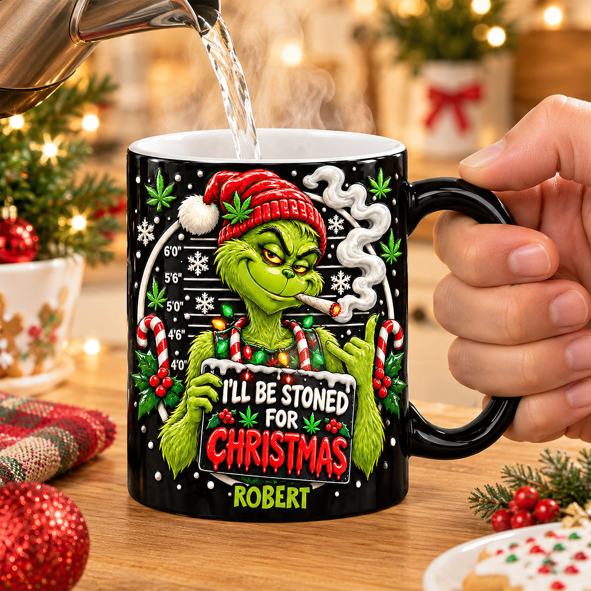 I'll Be Stoned For Christmas - Personalized Magic Mug for Stoners