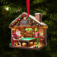 Load image into Gallery viewer, Personalized Holiday Billiard Club Ornament Ornament PopCulturePrints
