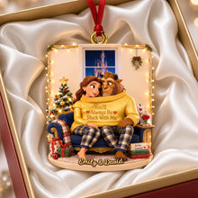 Load image into Gallery viewer, You'll Always Be Stuck With Me - Cozy In Love Christmas Ornament - Personalized Gifts For Couples
