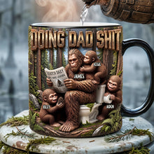Load image into Gallery viewer, Doing Dad Shit - Funny Squatch Dad Magic Coffee Mug - Personalized Gift for Dad &amp; Grandpa Coffee Mug PopCulturePrints
