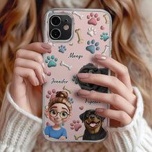 Load image into Gallery viewer, “Celebrate Your Furry Friend!” - Personalized 3D Effect Clear Phone Case - Gift for Dog Moms, Dog Dads, Grandparents Clear Phone Case PopCulturePrints

