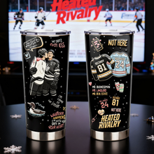 Load image into Gallery viewer, Love Hockey Tumbler - Unique Personalized Gift for LGBTQ+ Pride Tumbler Cup PopCulturePrints
