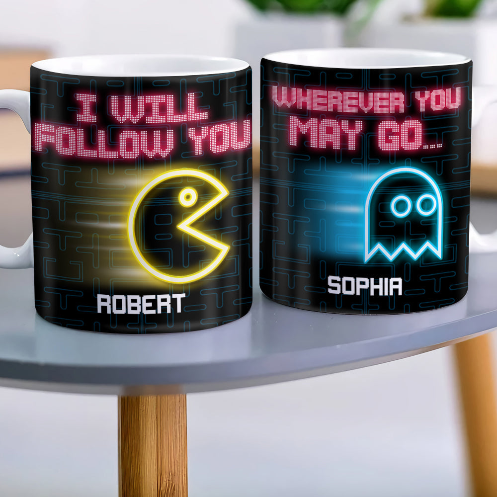 Personalized Gamer Mug for Couples - Custom Valentine's Day Gift for Her Coffee Mug PopCulturePrints