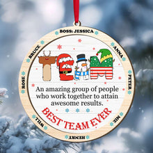 Load image into Gallery viewer, Personalized Team Wood Ornament - Best Coworkers Gift Ornament PopCulturePrints
