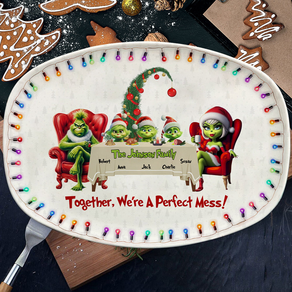 Personalized Family Christmas Resin Plate - Perfect Festive Joy Plates PopCulturePrints