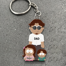 Load image into Gallery viewer, “The Best Dad Ever!” - Personalized Keychain for Dad | Custom Father’s Day Gift Ideas Keychains PopCulturePrints
