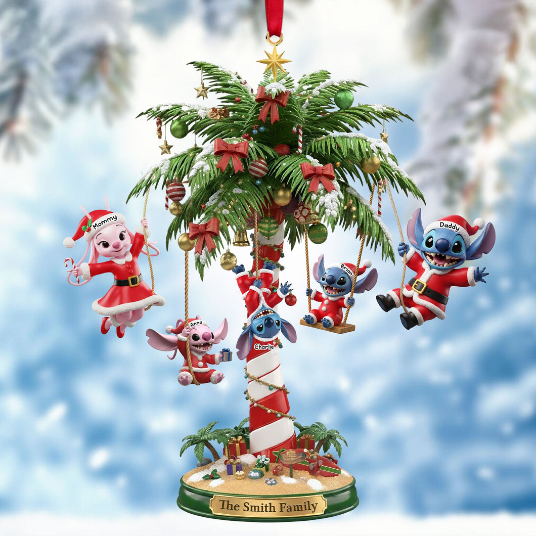 Bring Joy to Your Family: Alien Family Ornament - Personalized Christmas Gift Ornament PopCulturePrints