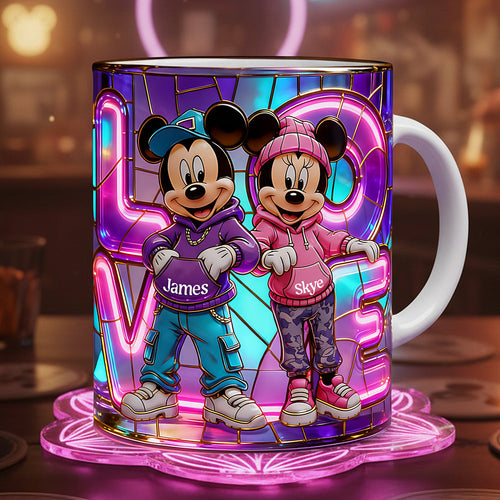 Love in Style - Couple Coffee Mug - Personalized Gift for Couples Coffee Mug PopCulturePrints