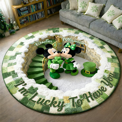 I'm Lucky To Have You - Personalized Saint Patrick’s Day Gift for Couples Doormat PopCulturePrints