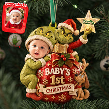 Load image into Gallery viewer, Celebrate Their First Christmas – Personalized Baby Ornament - Unique Gift for New Parents, Grandparents &amp; Kids
