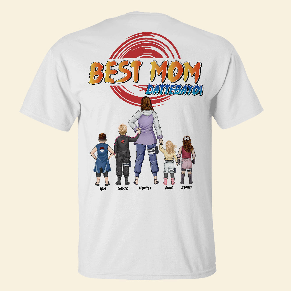 Best Mom! Personalized T-Shirt - Perfect Gift for Mom, Grandma, and Special Occasions Shirts PopCulturePrints