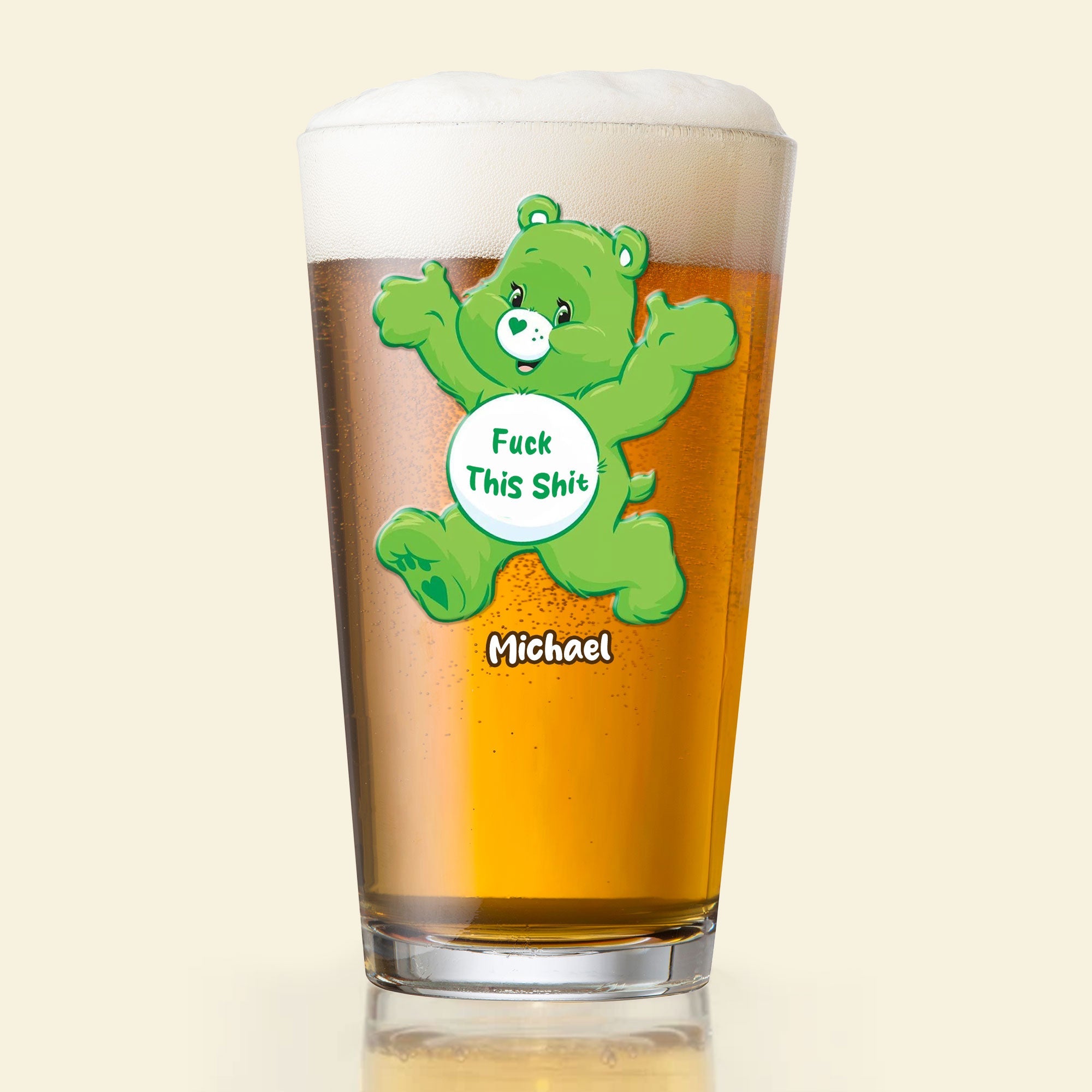 Laugh Out Loud with Our Funny Cute Beer Glass - Personalized Gifts for Any Occasion!