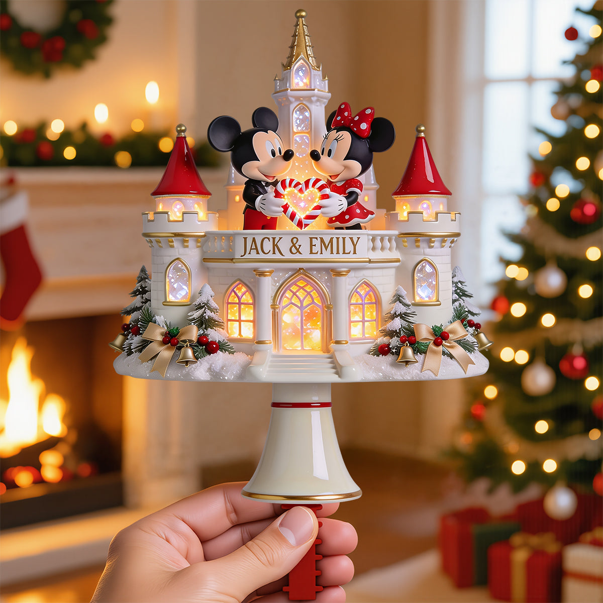 Sweetheart Couple Christmas Tree Topper - Custom Personalized Gift for Couples