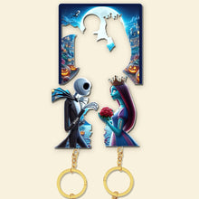 Load image into Gallery viewer, Personalized Halloween Couple Key Holder - Pop Culture Gifts | Valentine's Day Gifts Key Holder PopCulturePrints
