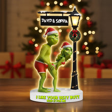 Load image into Gallery viewer, I Like Your Sexy Butt - Personalized Cheeky Green Monster Couple Acrylic Light Box Light Box PopCulturePrints
