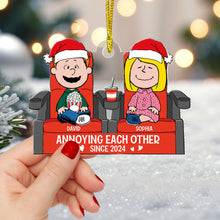 Load image into Gallery viewer, Customized Christmas Couple Ornament - Funny and Unique Valentine’s Day Gifts Ornament PopCulturePrints
