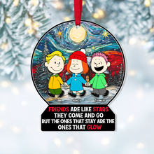 Load image into Gallery viewer, Personalized Christmas Ornament for Friends - Starry Night Design Ornament PopCulturePrints
